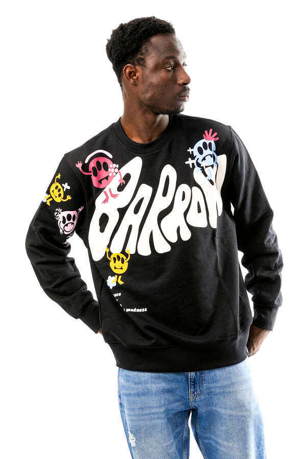 New autumn round neck letter print loose fashionable hip-hop men's and women's hoodie couple outfit