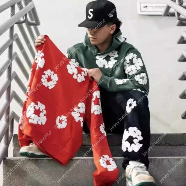 American Fashion Brand Kapok Sweater Autumn And Winter Ins Street Couple Top Comfortable Casual Men's Hoodie Set