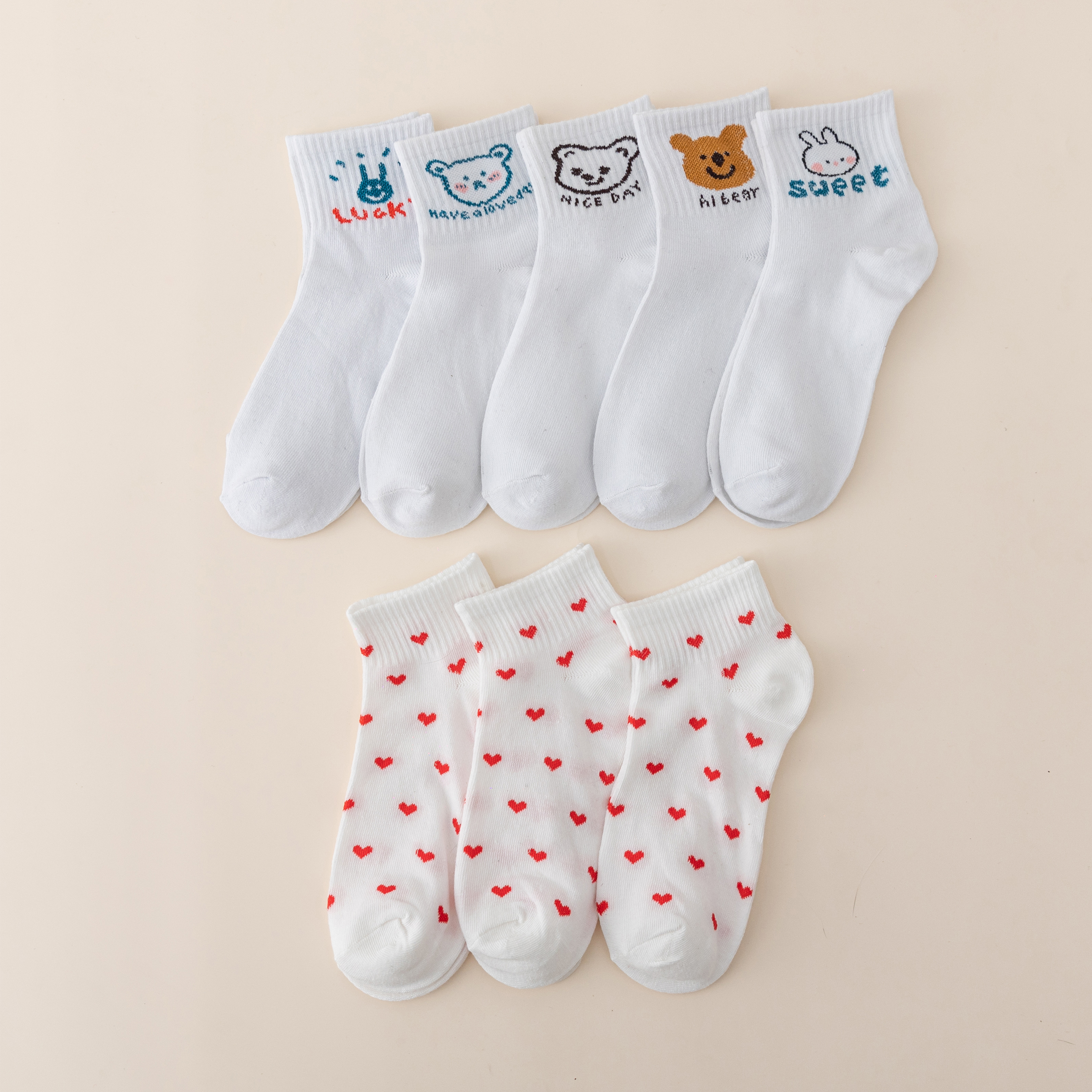 Soft & Durable 8-Pair Happy Socks Your Go-To Footwear Companion Collection