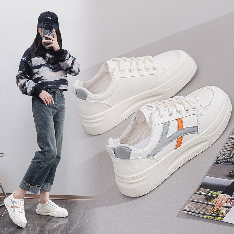 2025 Spring summer White Shoe Designer s New Height Increasing Thick Bottom Outdoor Sports Style Leisure Street Women s Shoes