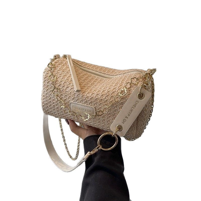 2025 trendy grass woven women's fashion vacation beach foreign style crossbody bag summer versatile #swissmilitary