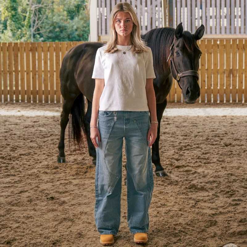 Men's Jeans Fast Draw Denim Pants Vintage Western Cowboy Embroidery Men Women Baggy Jeans Harajuku Streetwear Classic Casual Unisex Trousers J250