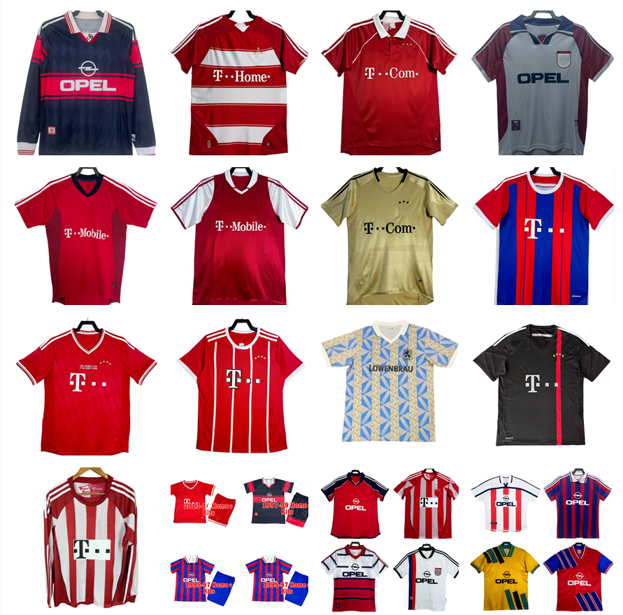 1997 1998 BAYERNS Littbarski Munich retro Soccer Jerseys 93 95 96 97 98 99 00 01 Klinsmann Matthaus Authentic Historical ELBER ROBBEN vintage Classic football shirt