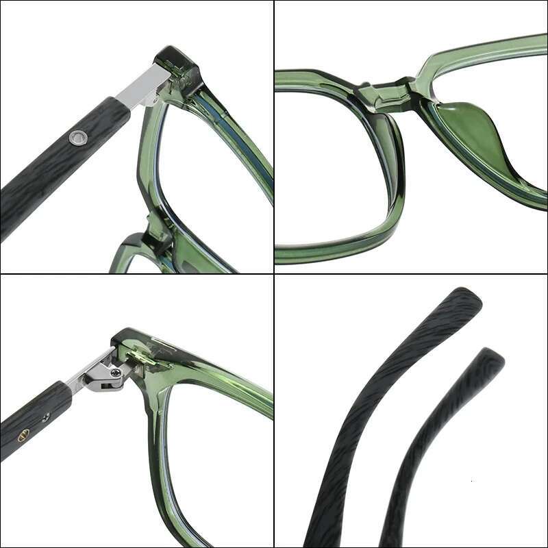 UVLAIK Retro Round TR90 Glasses Frame Men's Women's Trendy Literary Anti Blue Light Lens Computer Eyeglasses Ins Fashion Eyewear