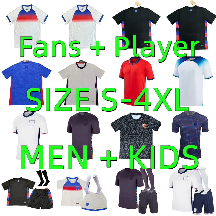 2024 2025 2026 ENGlANDS soccer jerseys KANE STERLING RASHFORD SANCHO GREALISH MOUNT FODEN SAKA 20 21 22 23 24 25 26 national football shirt men kids kit player version