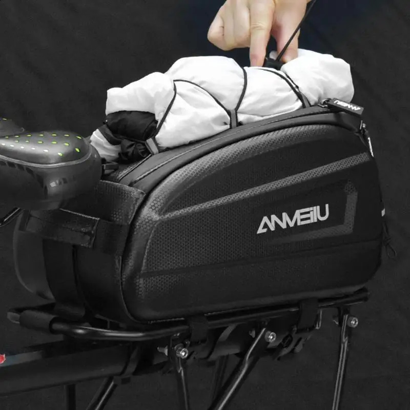 Ship from US Waterproof Bicycle Saddle Bag 6L Large Capacity Bike Tail Trunk Rear Seat Bags Road Mountain Luggage Cargo Rack 250228FBB