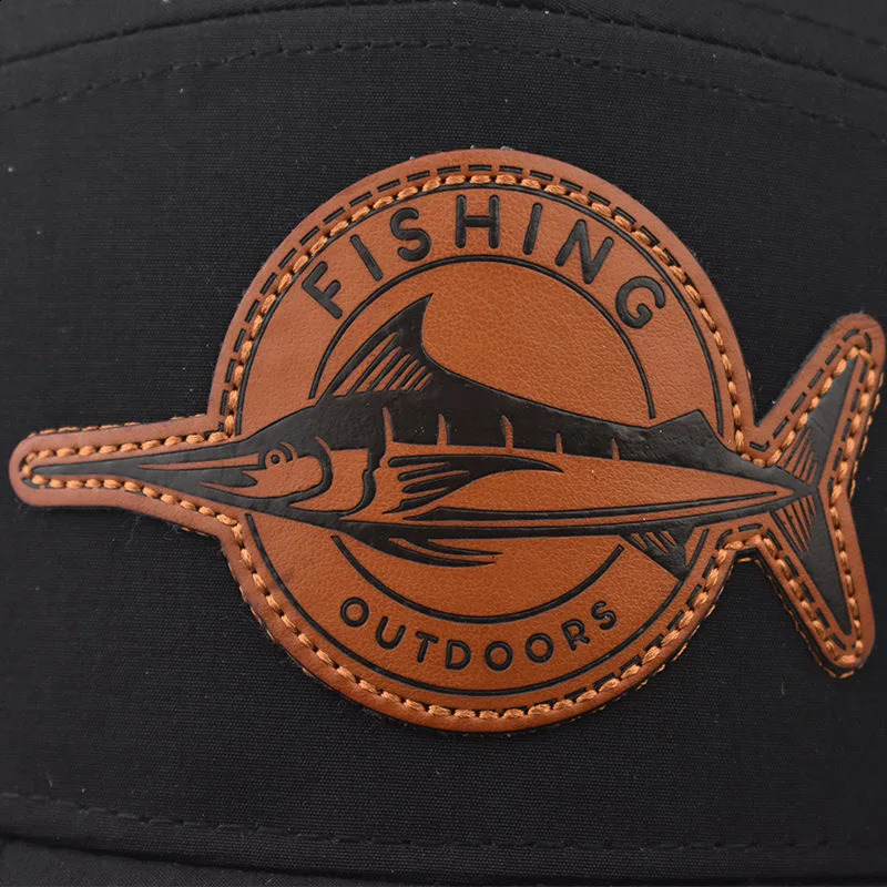 Unisex SevenPanel Style Trucker Hat Adjustable Baseball Cap Shark Pattern Patch Fishing 250228