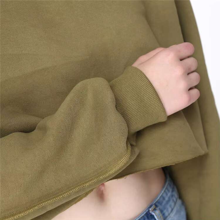 Fleece Fashion Woman Girl Women's Casual Long Sleeve Pullover Tops Sweatshirt Hoodie Crop Top Hoodies Sweatshirts