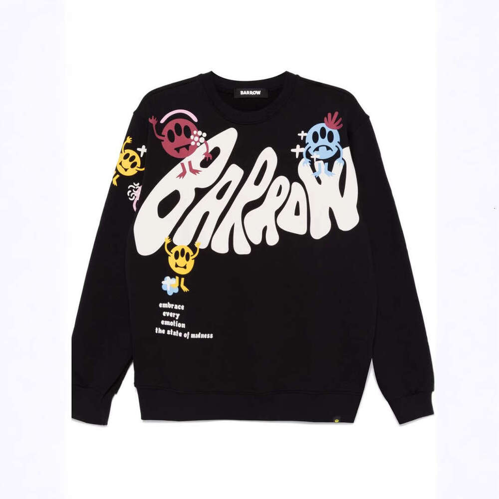 New autumn round neck letter print loose fashionable hip-hop men's and women's hoodie couple outfit