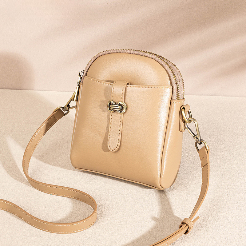 High Quality Genuine Leather Cross-border Shoulder Bag 2025 New Designer Diagonal Cross Bag Mini Shoulder Women's Spring And Summer Set Mobile Sm
