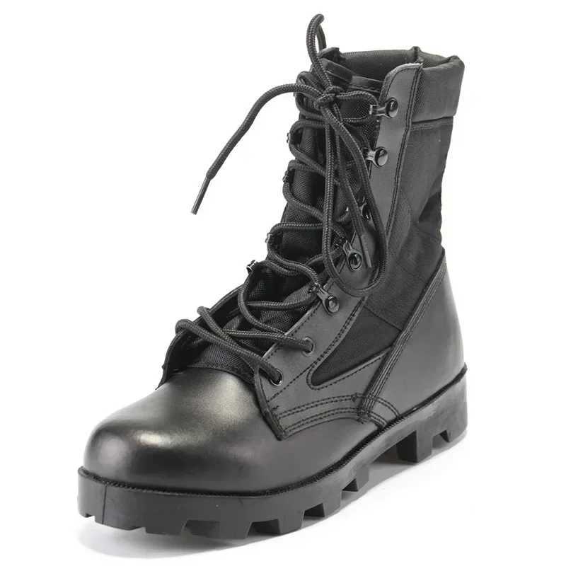 Tactical Boots Men Training Special High-Top Shoes Outdoor Shock-Absorbing Hard-Sold High-Waist Hiking Boots Z250303