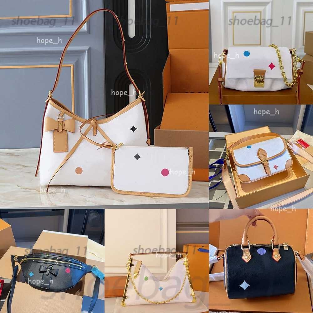Shoulder Bags 2025 new designer nano bags takashi murakami shoulder bag leather handbag canvas women colorful fashion composite lady beach clutch tote woman purse w