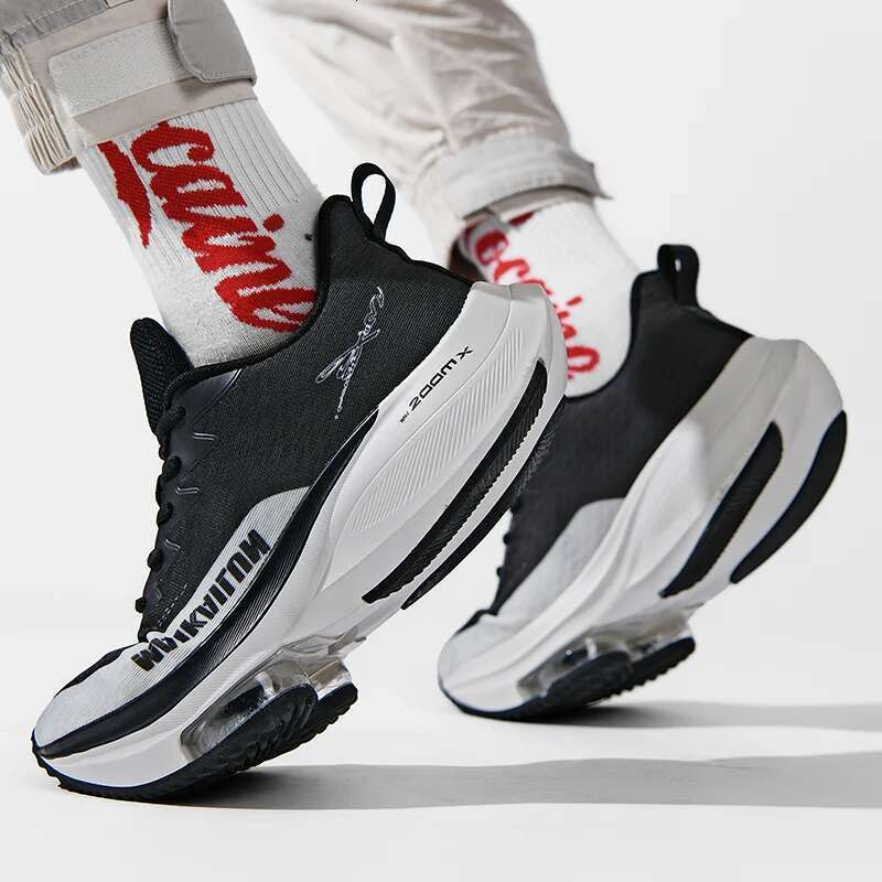 New Trend Air Cushioning Running for Men Indoor Gym Sneakers Mesh Breathable Sport Tick Sole Walking Shoes