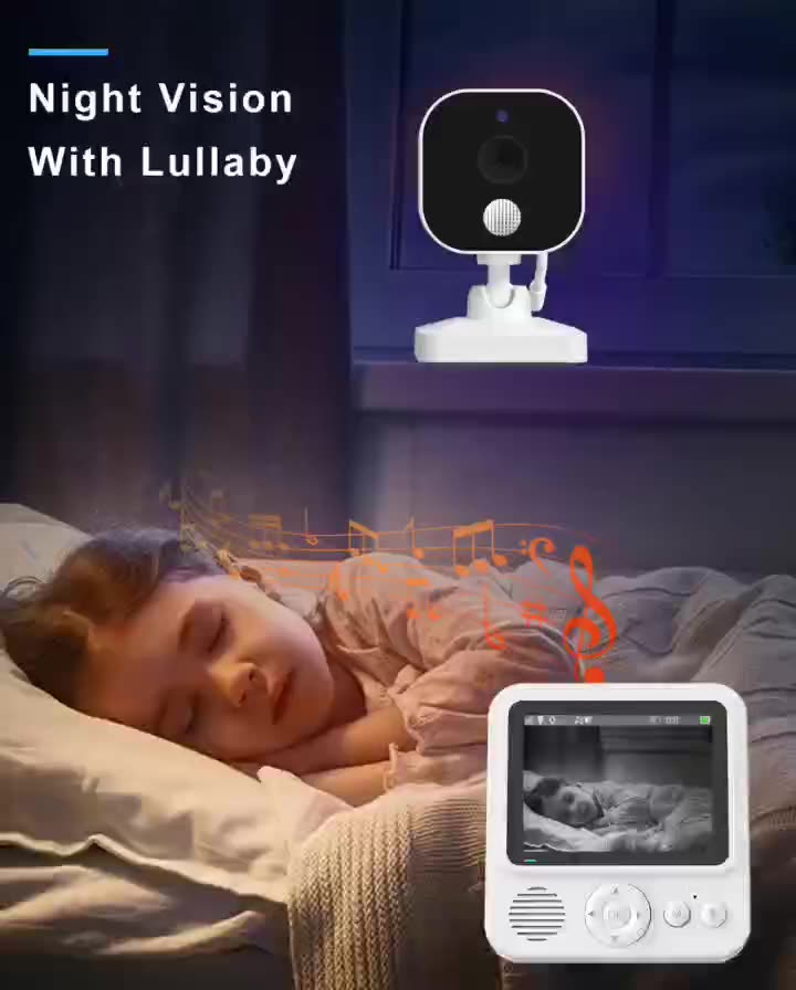 Two point eight inches display screen baby monitor 720P baby caregiver baby monitor two-way voice intercom