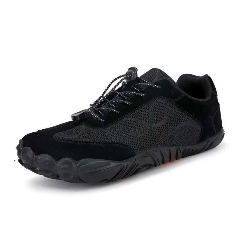 New and men's breathable mesh barefoot wide toe shoes women's flat hiking