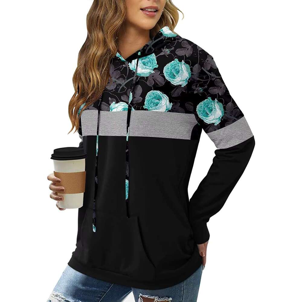 Custom Printed Vintage Pullover Hoodie Autumn Winter Southwest Women's Hoody