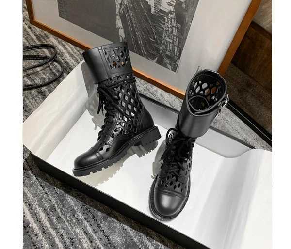 Boots Versatile White Medium Boots Womens Single Boots Breathable Short Boots Z250303