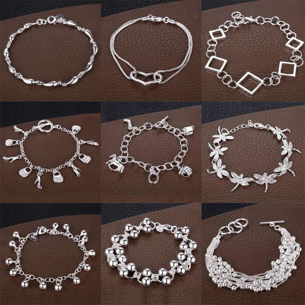 Sterg Sier Rose we Bracelet Nice Snake Chain High Quality For Women Men Fashion Jewelry Wedding Engagement Party