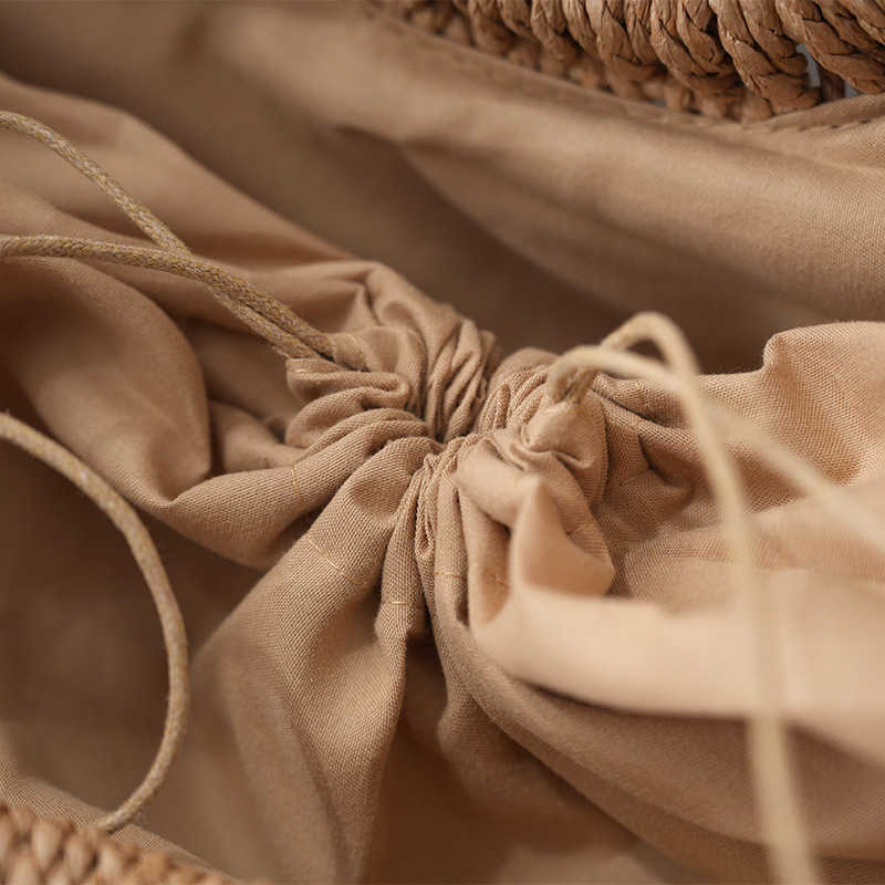 New Half Moon Handheld Women's Bag Straw Woven Bag Diagonal Span Small Bag Woven Bag Beach Bag Shoulder Bag