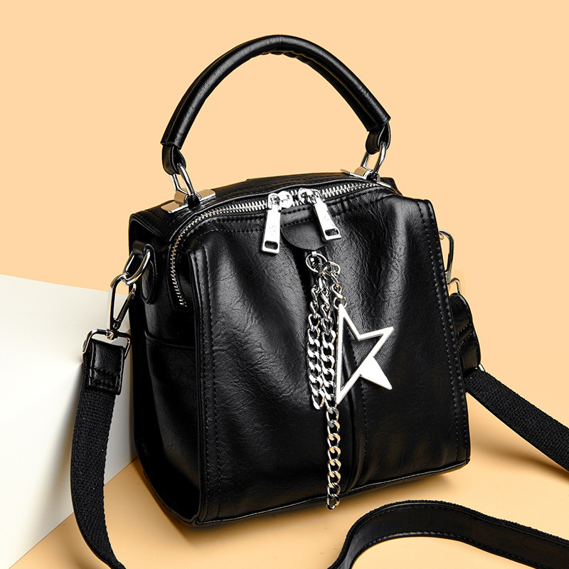 toteBag Shoulder bag ROSE NOIRE Multi Functional Shoulder Crossbody Bag For Women New Fashionable Soft Material Handbag, High-End Feel Backpack, Casua