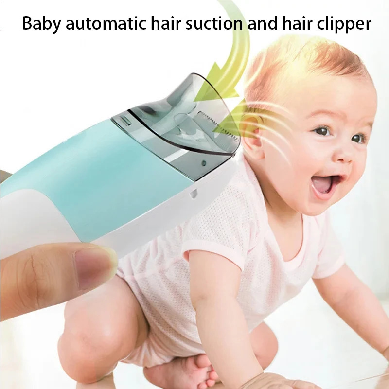 Automatic Gather Hair Trimmer Baby Adult Mute Waterproof Kids Hair Clipper Sleep Haircut Home-Use No Oil 250303