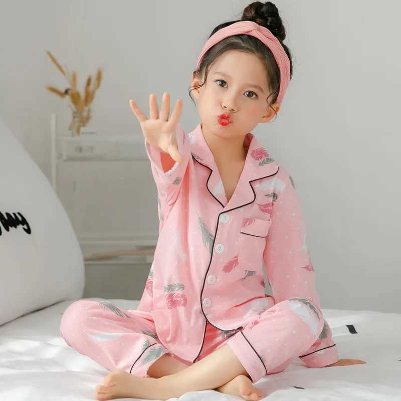Sping Autumn Baby Girls Clothes Pajamas Sets Boy Pyjamas Kids Homewear Cotton Nightwear Childrens Indoor Clothing Pijamas SuitT250304