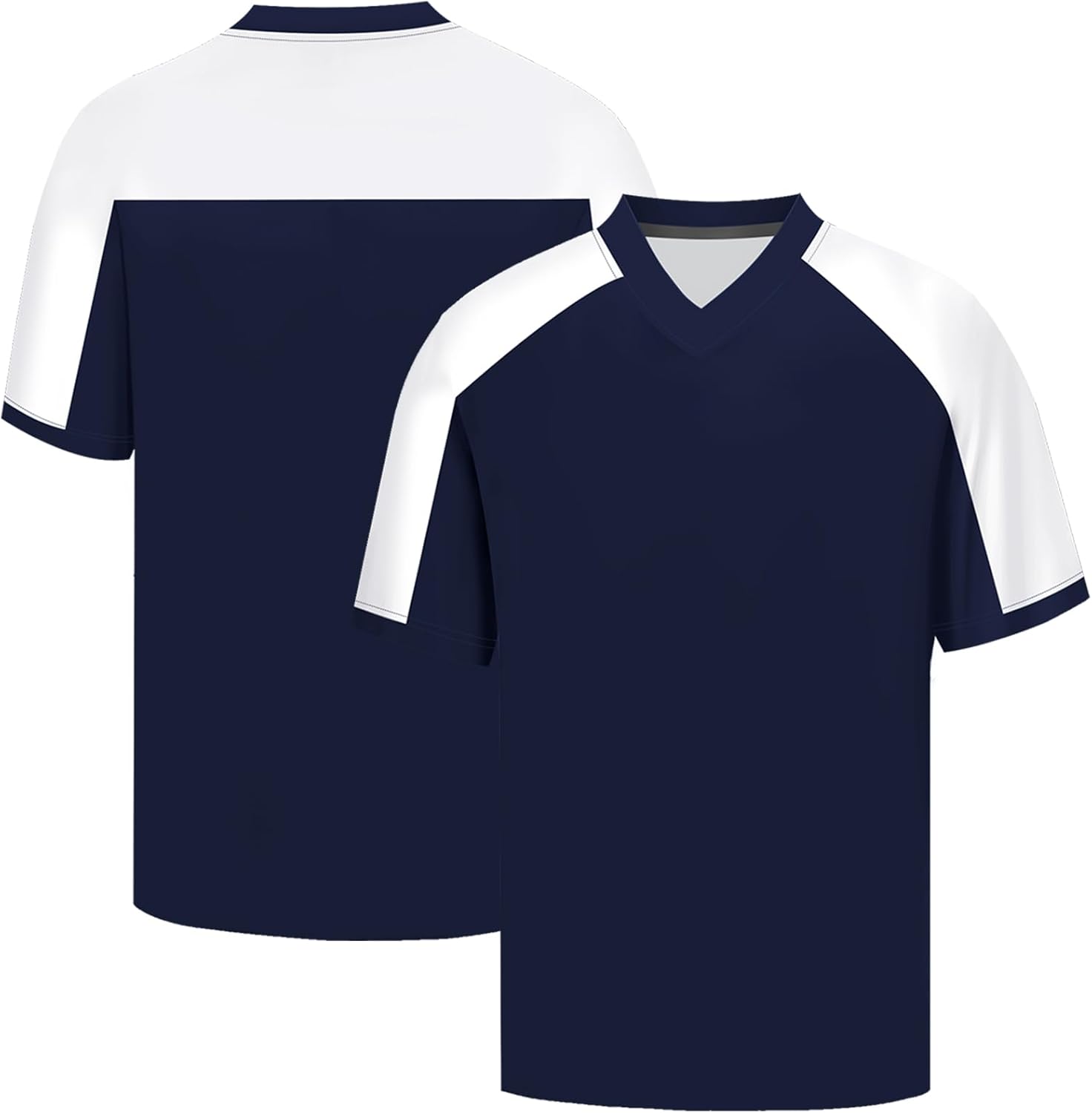 Atonmore Men Blank Plain Football Jersey, Adult Hip Hop Hipster Short Sleeve Mesh Pullover Shirts,Custom Uniforms for Party