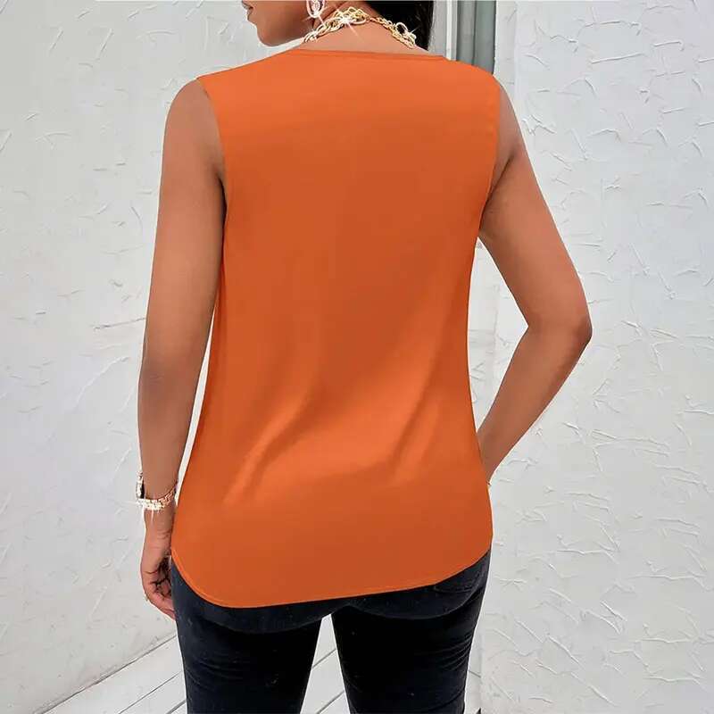 Silk-Like Basic Women Satin Tops Vest Summer Sexy Camis Tank For Ladies Strappy Camisole Top Shirts Grunge Femme Cowl Neck