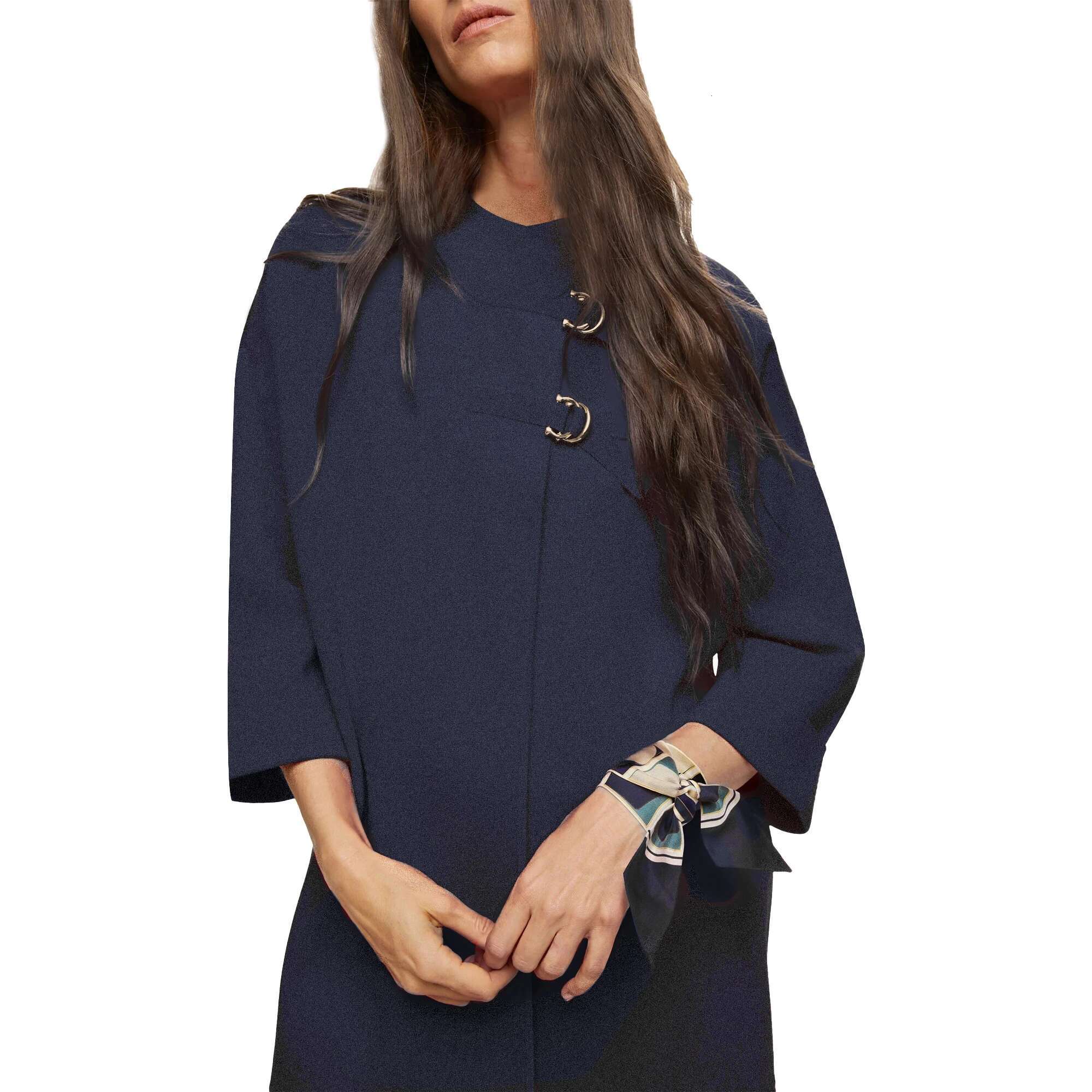 CHCH Woolen Women's Short Coats O Neck Long Sleeve One Button Coat 2024 Autumn Winter Elegant Office Female Commute Outerwears