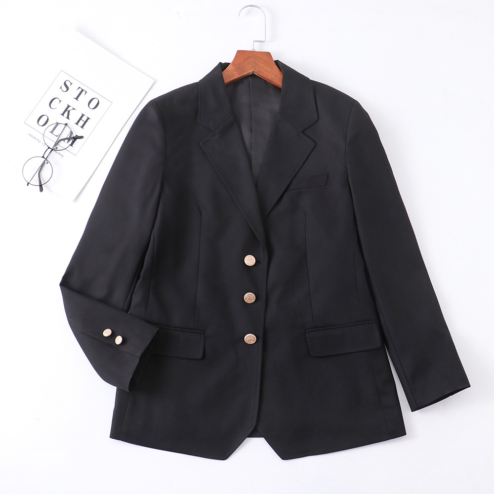 F311Versatile Men's & Women's Mini Blazer Set Trendy Student Apparel with a Nod to Japanese Aesthetics