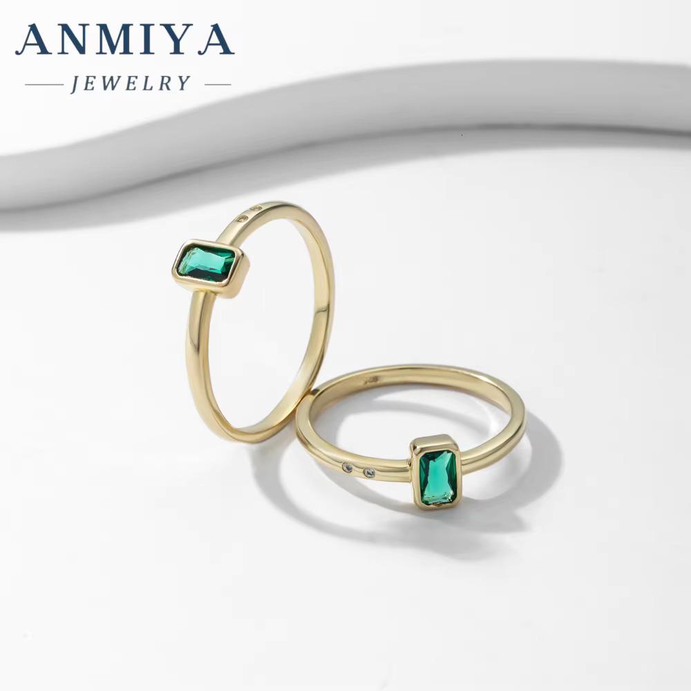 Accessories Women Fashion Jewelry Wedding Couple Set Sier Green Zircon Gold Medieval Rings