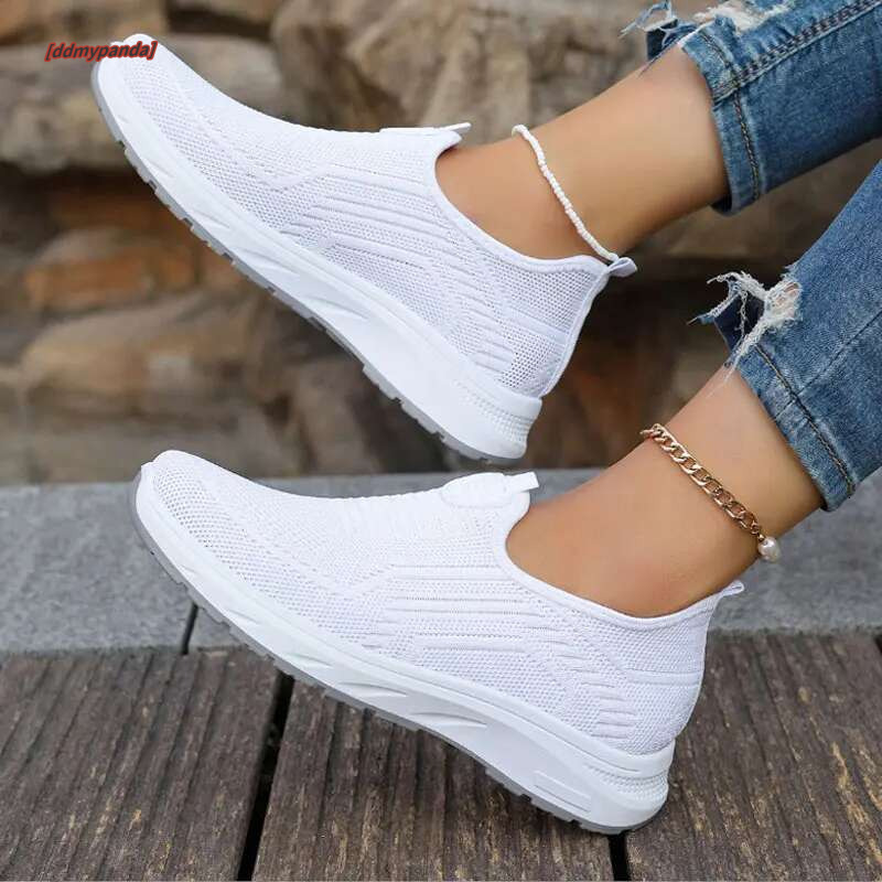 Women's Sneaker Loafers Tennis Femimino Ladies Slip On Breathable Sports Designer Barefoot Shoes Ballet Flats #ddmypanda