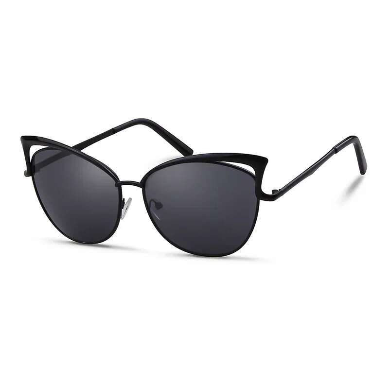 ZXIAC Metal Cateye Sunglasses Fashion Personalized Cat Eye Sun for Women Men Brand Design Colorful Party Glasses UV400