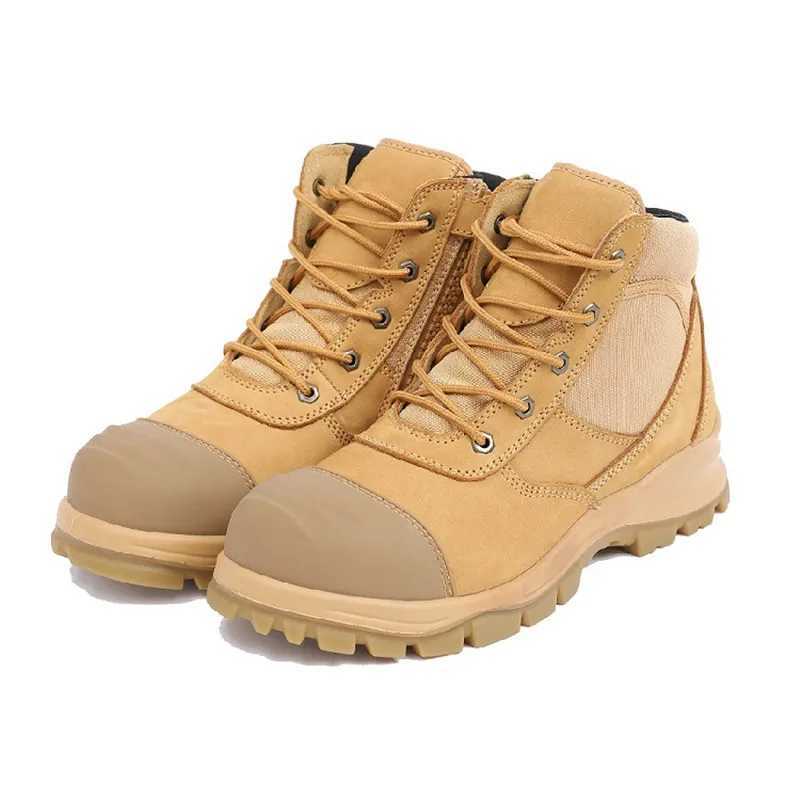 One layer of shockproof puncture proof windproof tape zipper miners labor insurance shoes tools boots Z250303
