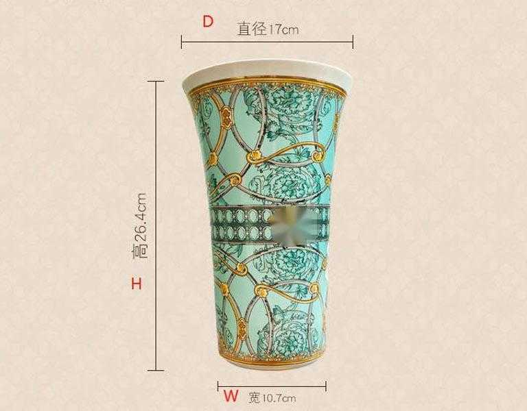2025--Ceramic vase arrangement living room TV cabinet flower arrangement European table decorations furnishings gift