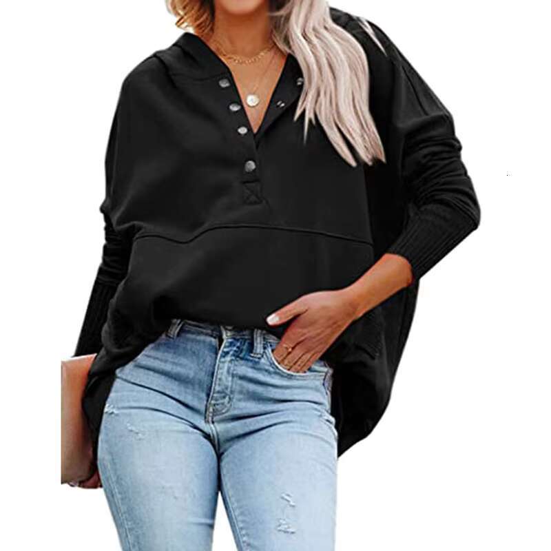 2022 New Arrival Women's Casual Pullover Hoodie Long Sleeve Sweatshirts In Solid Colors For Winter Wholesale