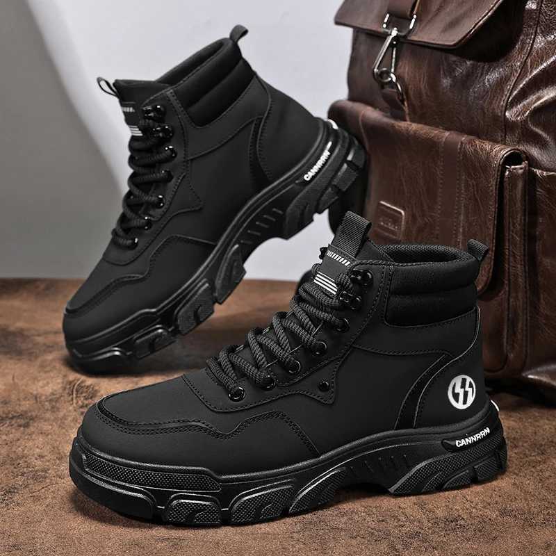 Mens Sneakers 2024 Outdoor Tactical Breathable Combat Boots Outdoor Hiking Winter Shoes Light Non-slip Men Desert Ankle Boots New Z250303