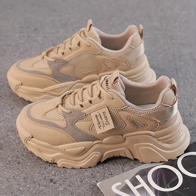 Women S Fashion Designer Sport 2025 New European Edition Multi Functional Thick Bottom Spring And Autumn Leisure Outdoor Shoes