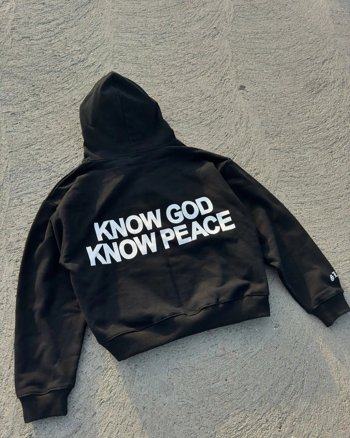 No God No Peace Letter Print Oversized Hoodie Grunge Streetwear Tops Sweatshirt Hoodies Harajuku Womens Clothing Y2k Clothing 250225