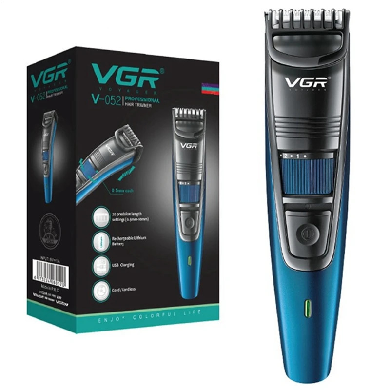 0.5-10mm Adjustable Beard And Hair Trimmer For Men Cordless Stubble Hair Clipper Electric Lithium Battery Haircut Rechargeable 250324