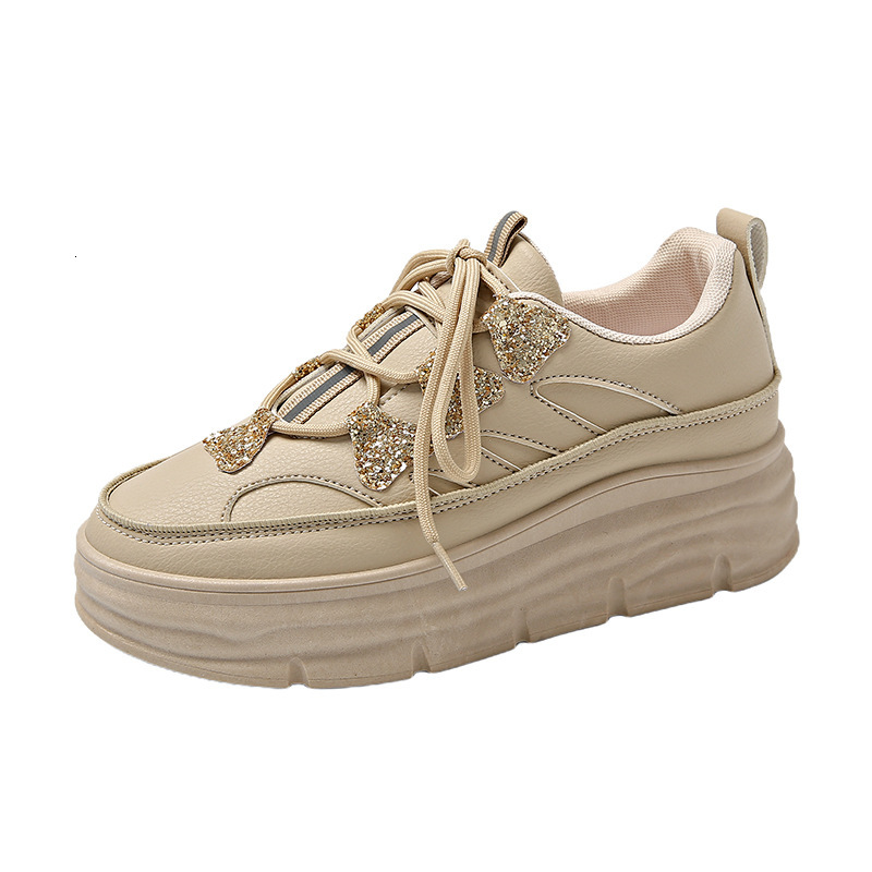 Women s 2025 New Designer Breathable White Shoes Multifunctional Indoor And Outdoor Height Increasing Sports And Leisure Board Fashion Shoes