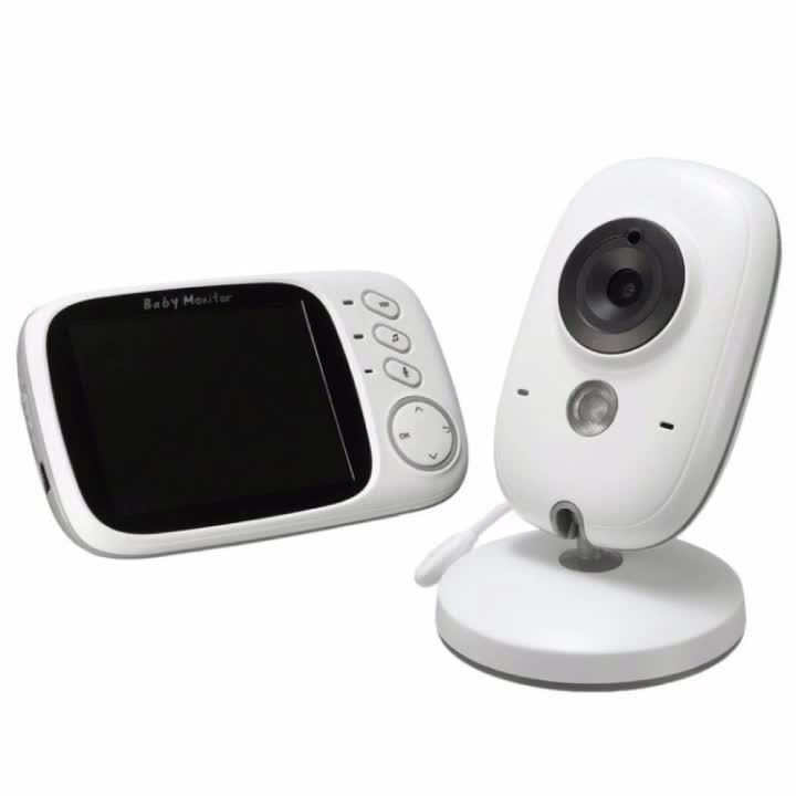 baby monitor baby caregiver baby monitor two way voice intercom and a 3 2 inch screen for easy monitoring