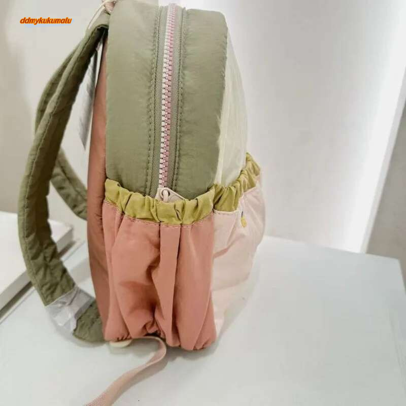 Personalized Children's Shoulder Color Matching Cute Apple Embroidery Kindergarten backpack Baby Mini Lightweight Travel Bag #ddmykukumalu