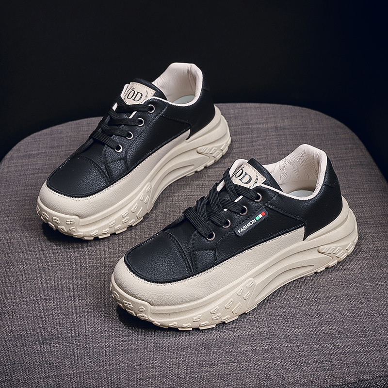 2025 Spring And Summer Women's Designer New Breathable White Shoes Fashionable Multi Functional Thick Soled Sports And Leisure Board Shoes Soft S