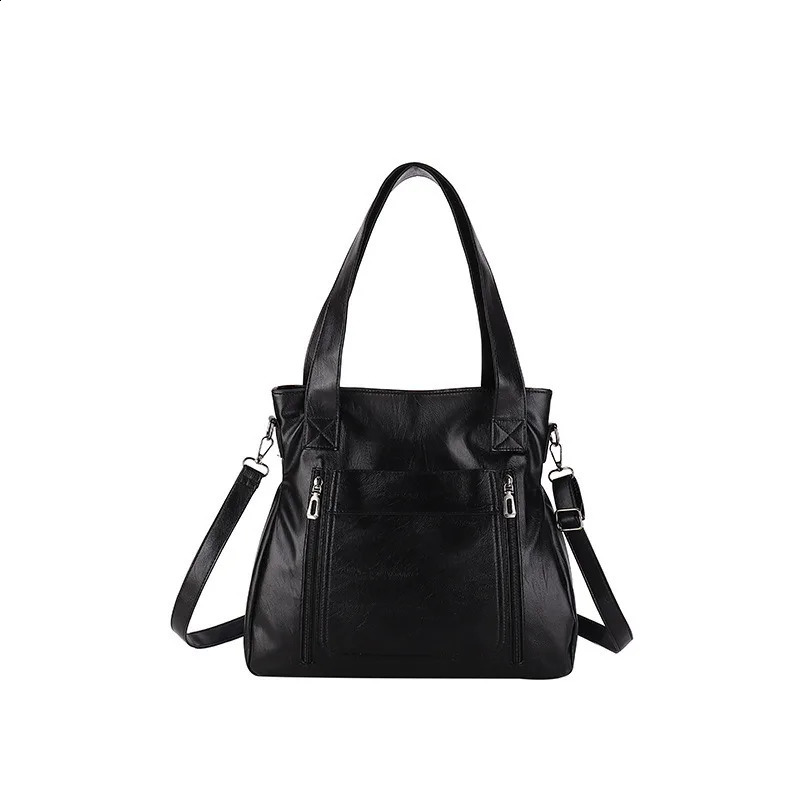 Ship from US Womens PU Leather Tote Bag Large Capacity Work Handbag Stylish Practical for Daily Use 250228FBB