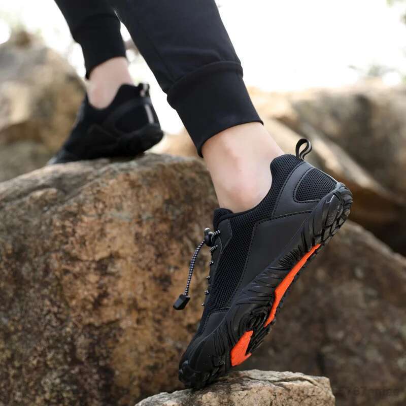 Men's Minimalist Trail Running Barefoot Wide Toe Box Zero Drop Aqua Sock Shoes for Kayaking Boating Hiking Surfing Walking