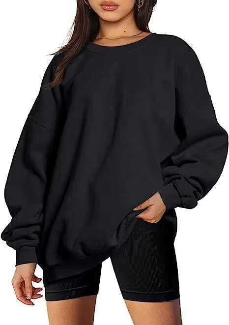 Round Neck Pullover Loose Casual Fleece Hoodie Women Custom Women's Sweatshirts Hoodies Oversized