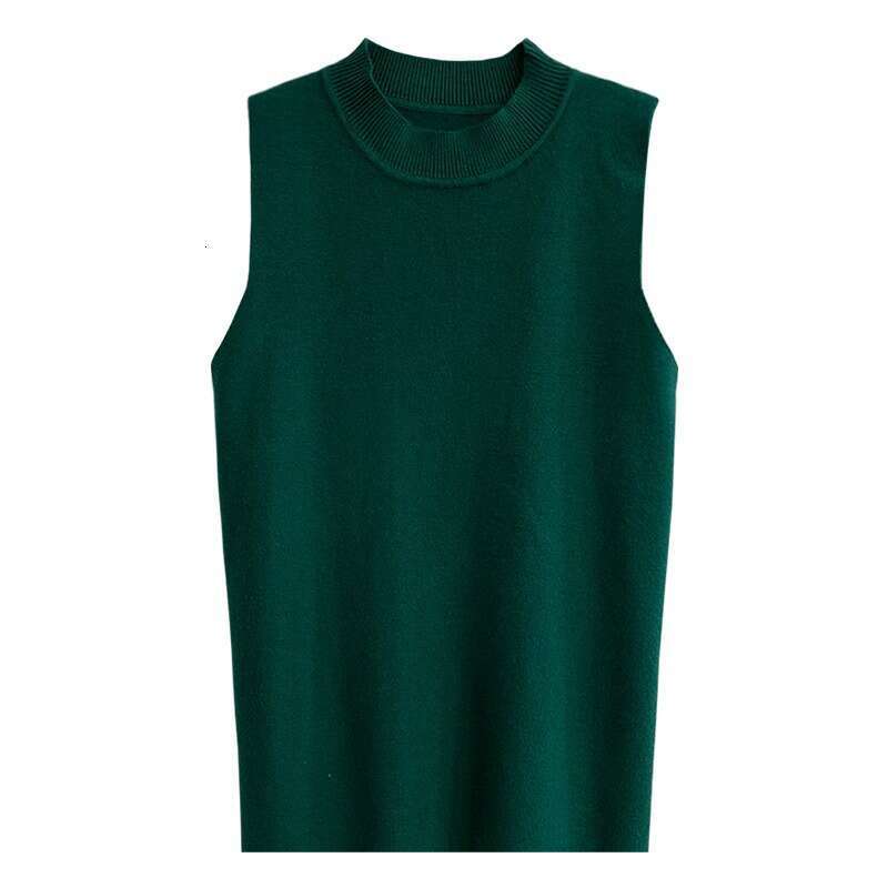 Summer Versatile 2025 Knit Sleeveless Women Basic Solid Tank Casual O-neck Slim Thin Tees Female Tops Vest