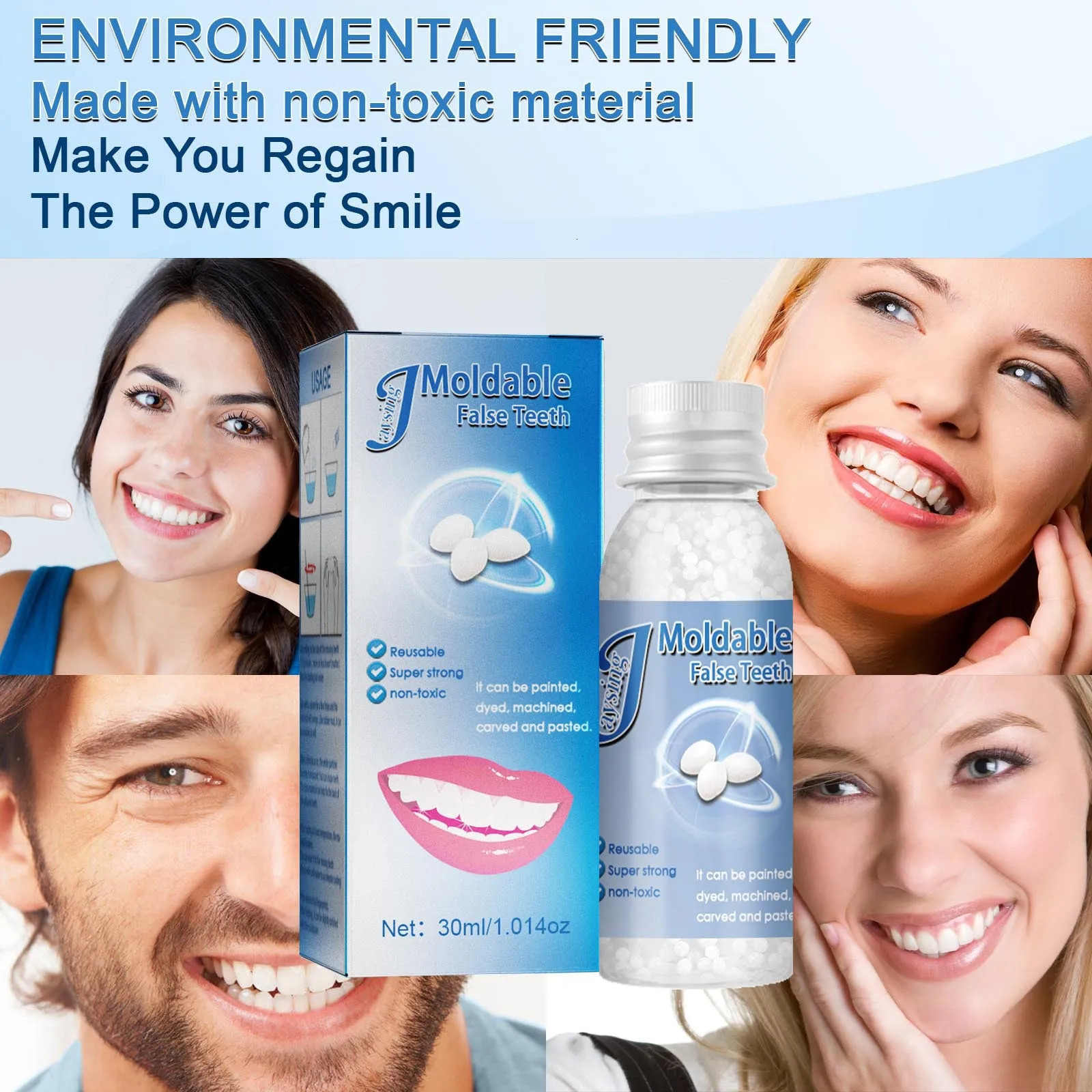 Jaysuing High Quality False Teeth Gel Can be Used To Temporarily Fill Or Fix Missing And Broken Teeth False teeth Sold Glue 250227