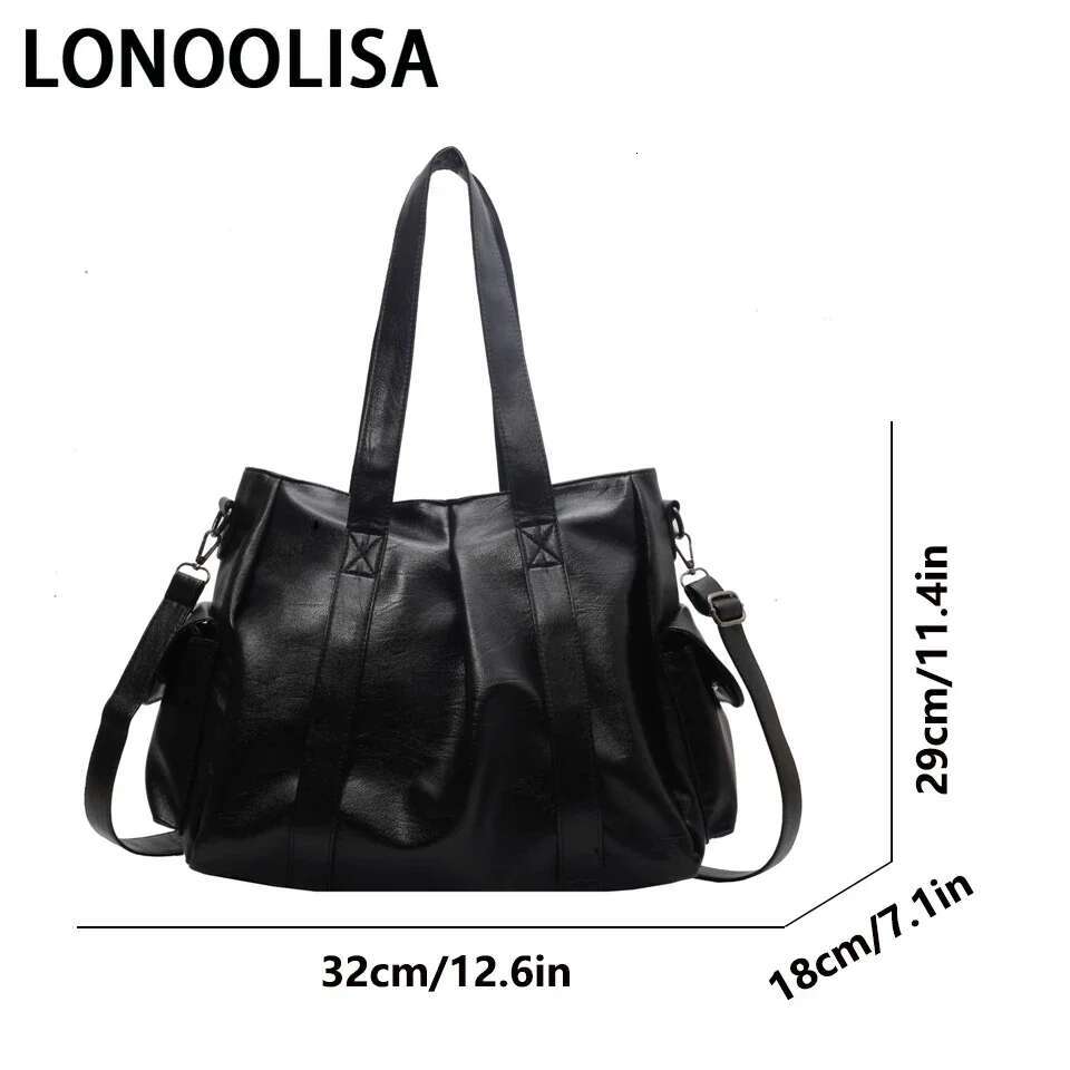 Leather Ladies Large Capacity Shoulder Designer Purses And Handbag For Women Messenger High Quality Crossbody Bag